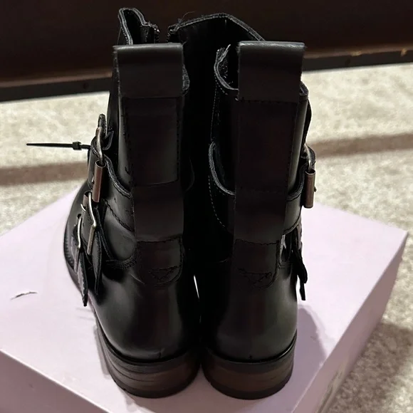 Black Buckle Boots - Picture 3 of 3
